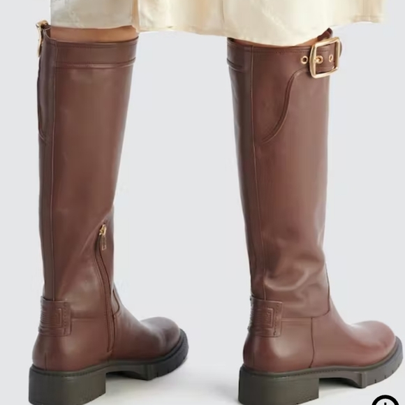 Coach Leigh Tall Riding Leather Boots - Picture 3 of 16